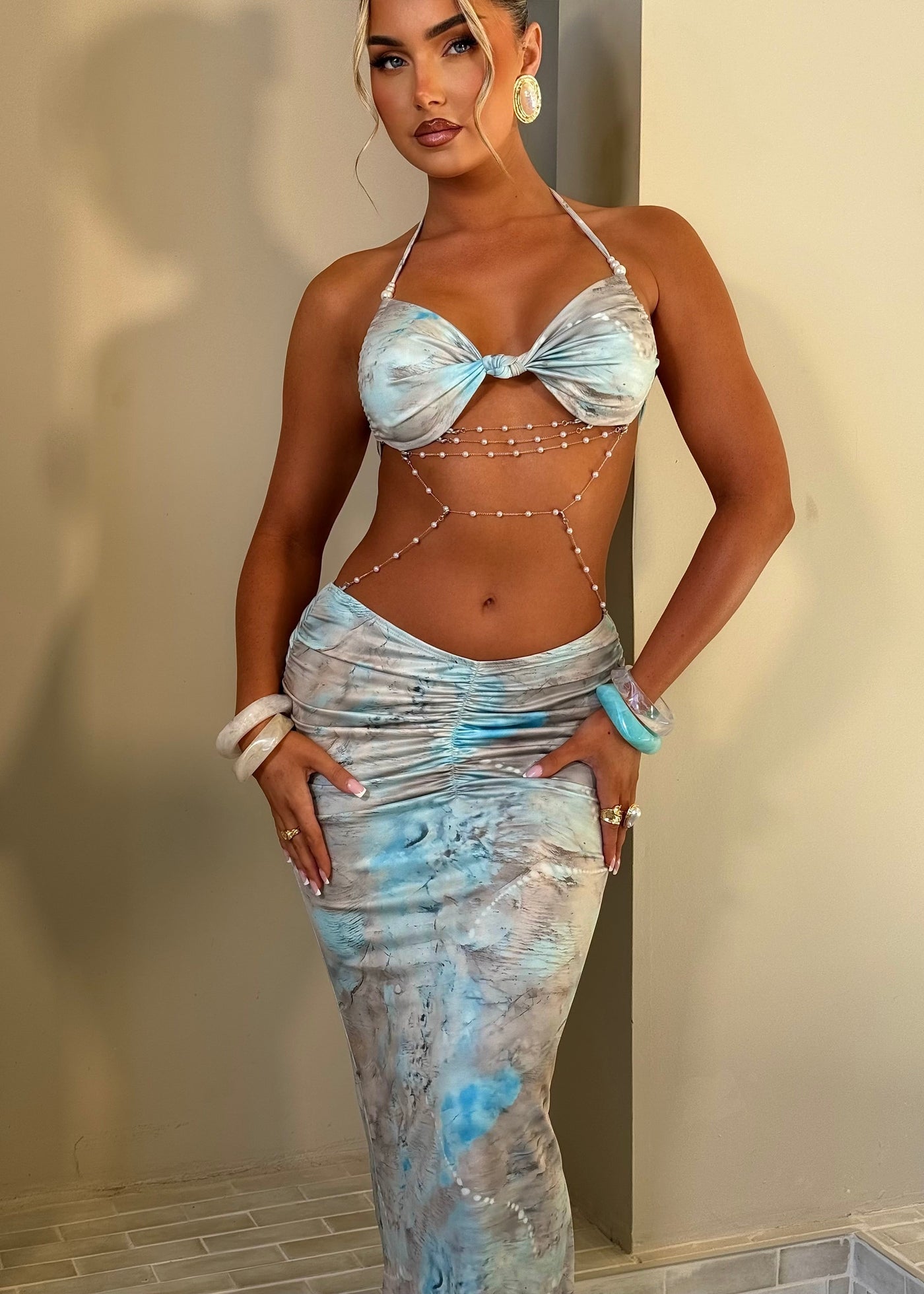 The Crystal – Cut Out Maxi Dress