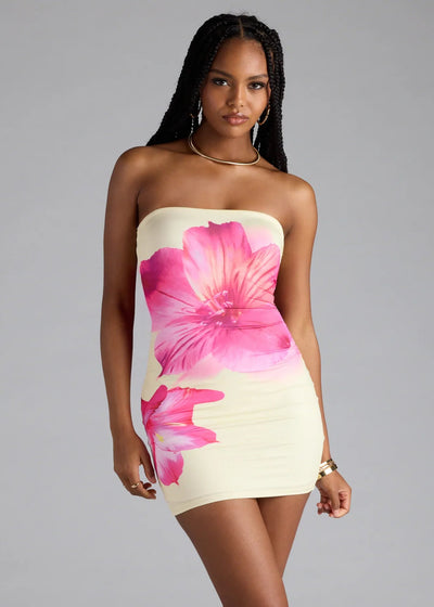 Gorgeous Vibe – Floral Bodycon