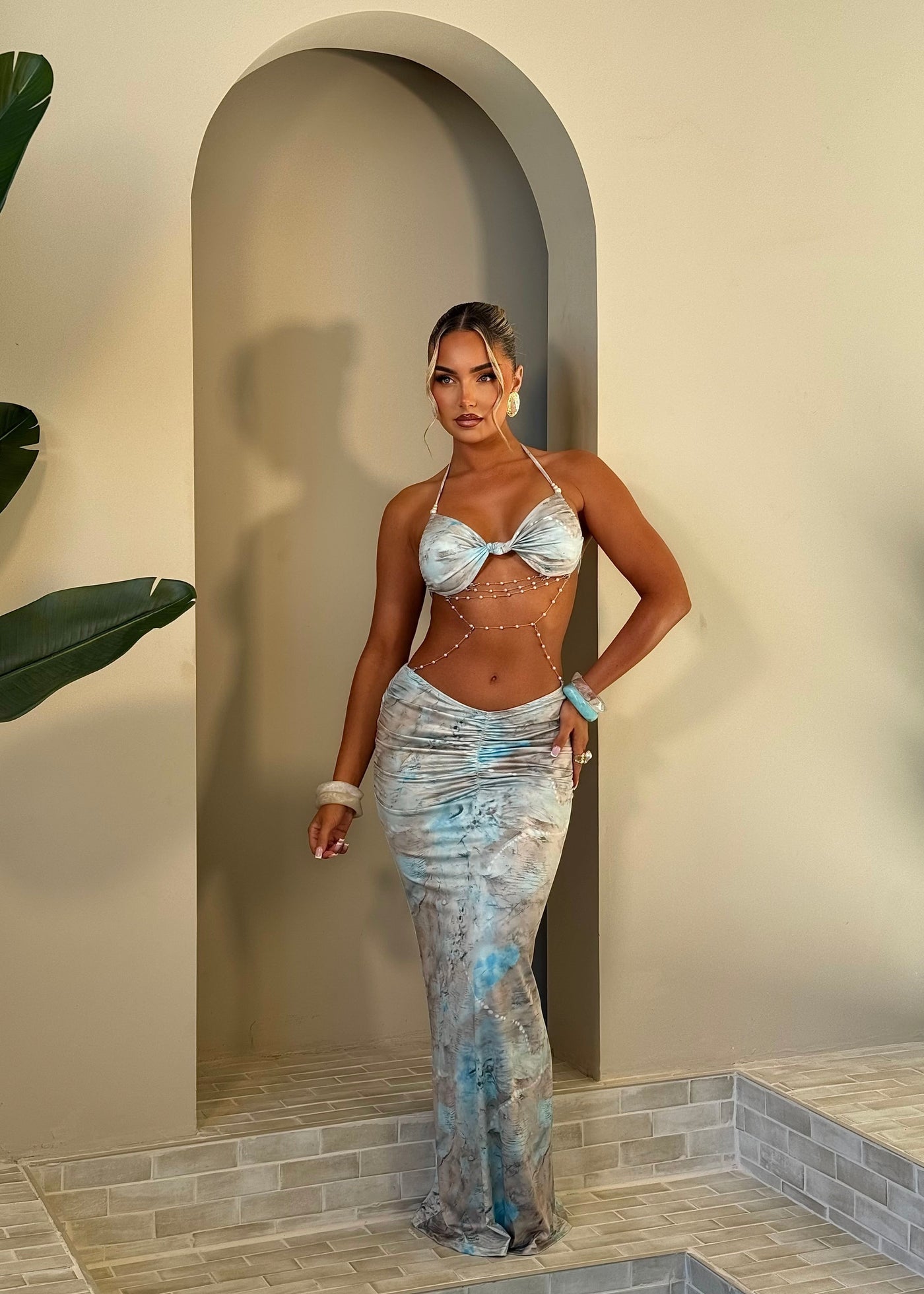 The Crystal – Cut Out Maxi Dress