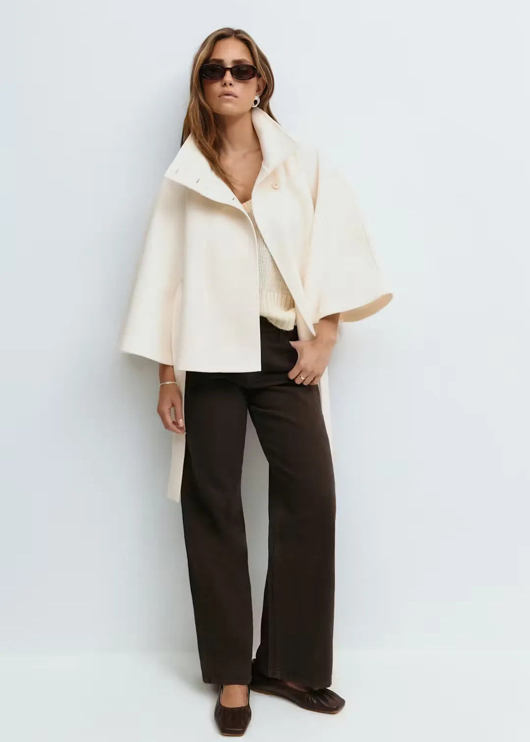 Elsie – Belt Cape Jacket
