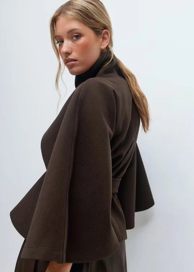 Elsie – Belt Cape Jacket