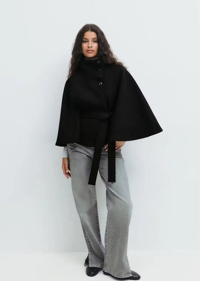 Elsie – Belt Cape Jacket