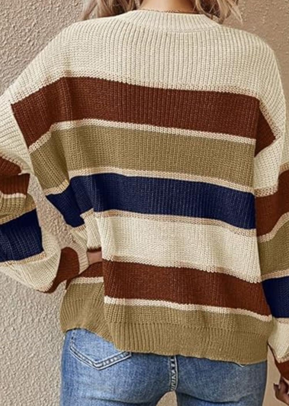 The Elara Striped Sweater