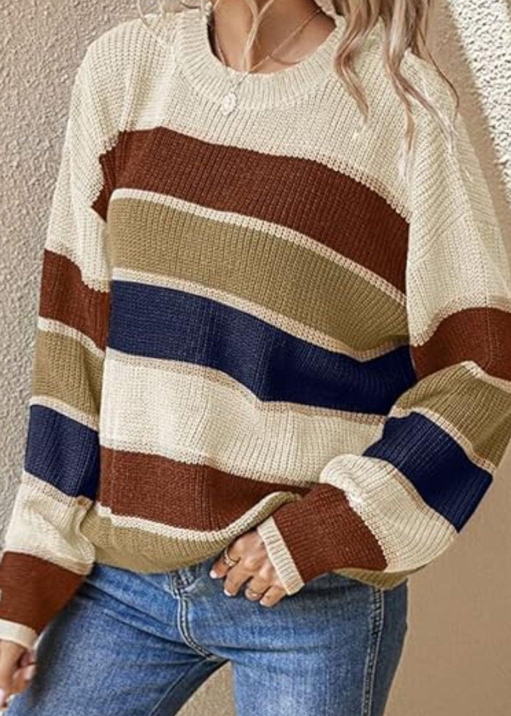 The Elara Striped Sweater