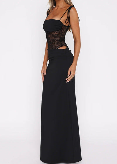 Orelia Lace Accent Maxi Dress