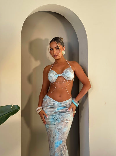 The Crystal – Cut Out Maxi Dress