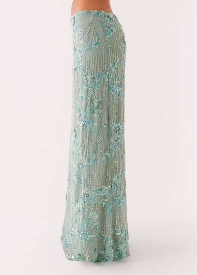 Sexy Floral Beach Maxi Skirt