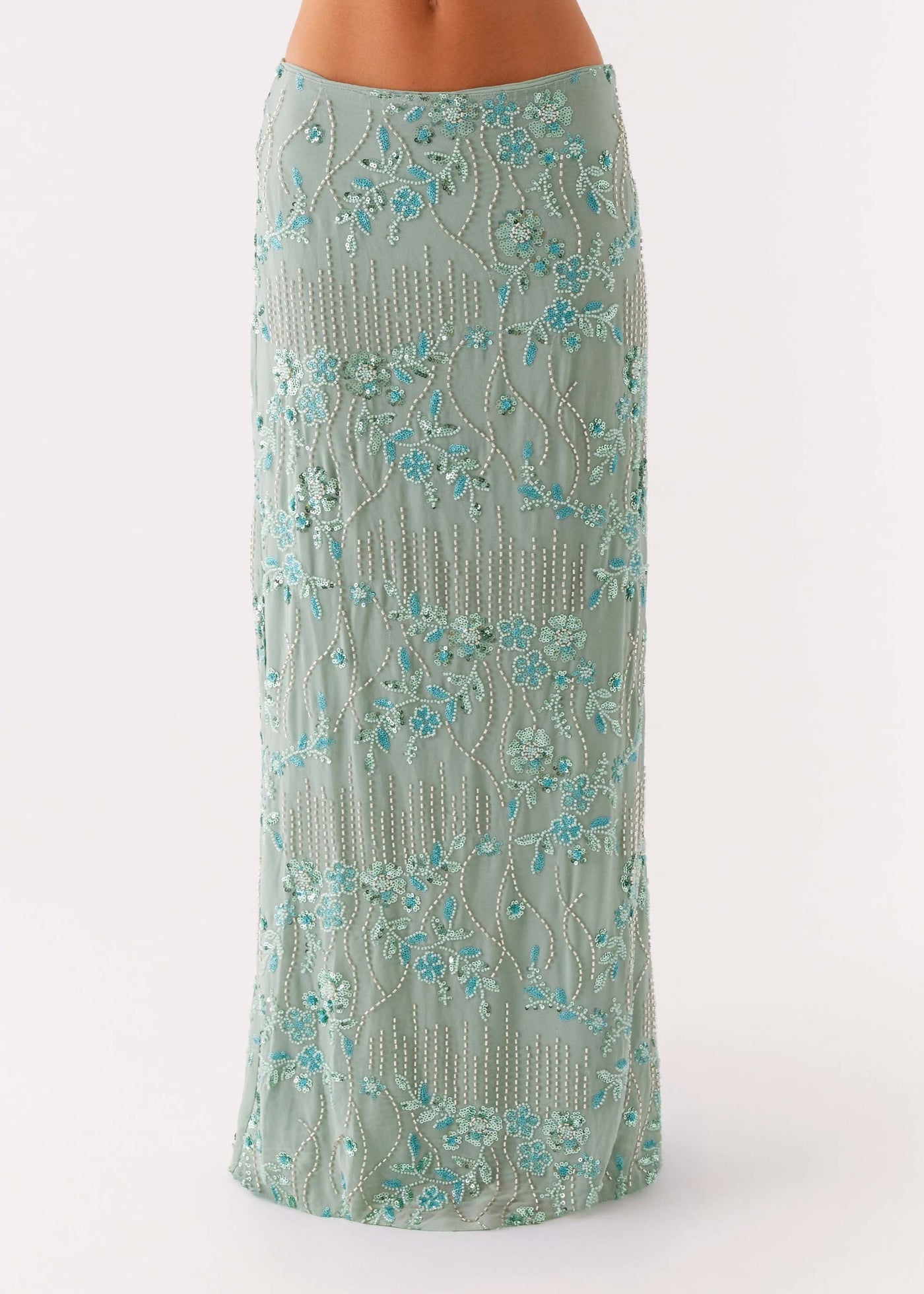 Sexy Floral Beach Maxi Skirt