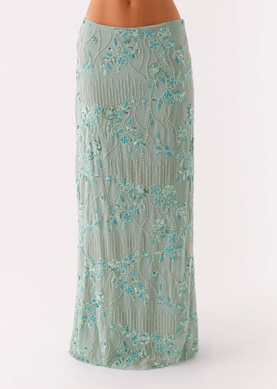 Sexy Floral Beach Maxi Skirt