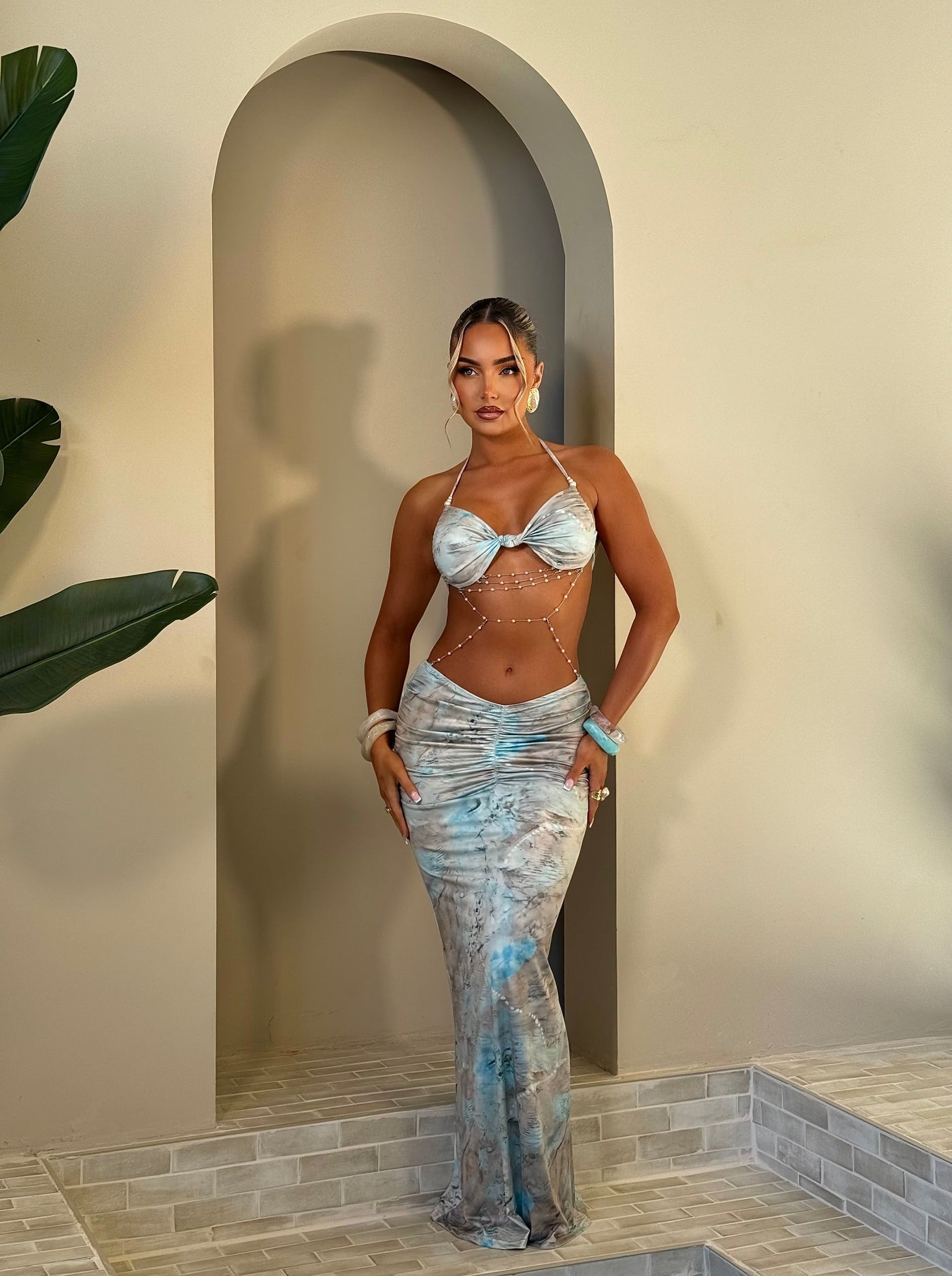 The Crystal – Cut Out Maxi Dress