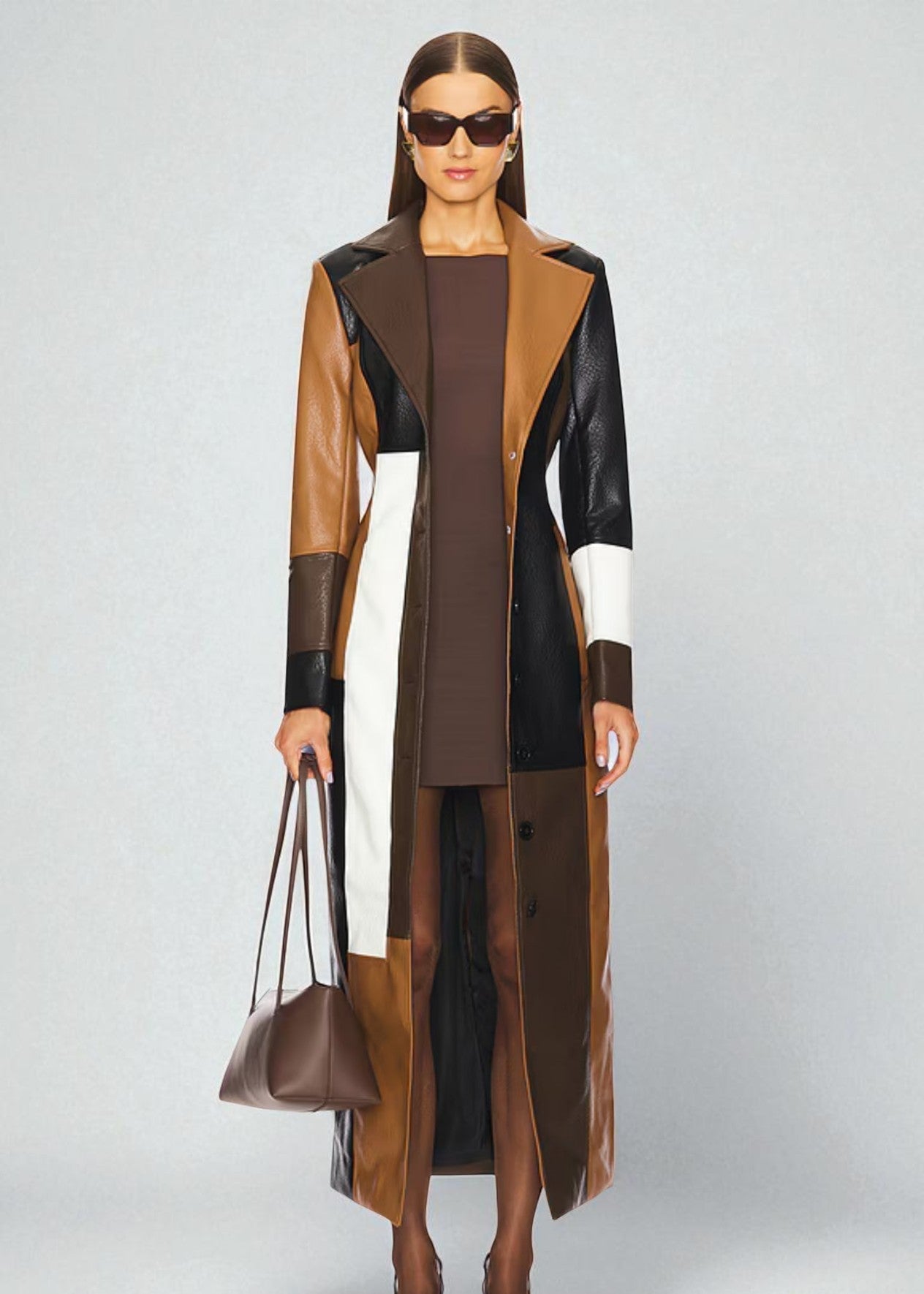 The Valeria Leather Coat