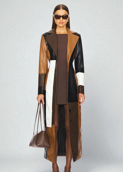 The Valeria Leather Coat