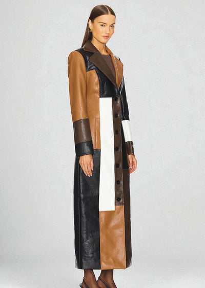 The Valeria Leather Coat