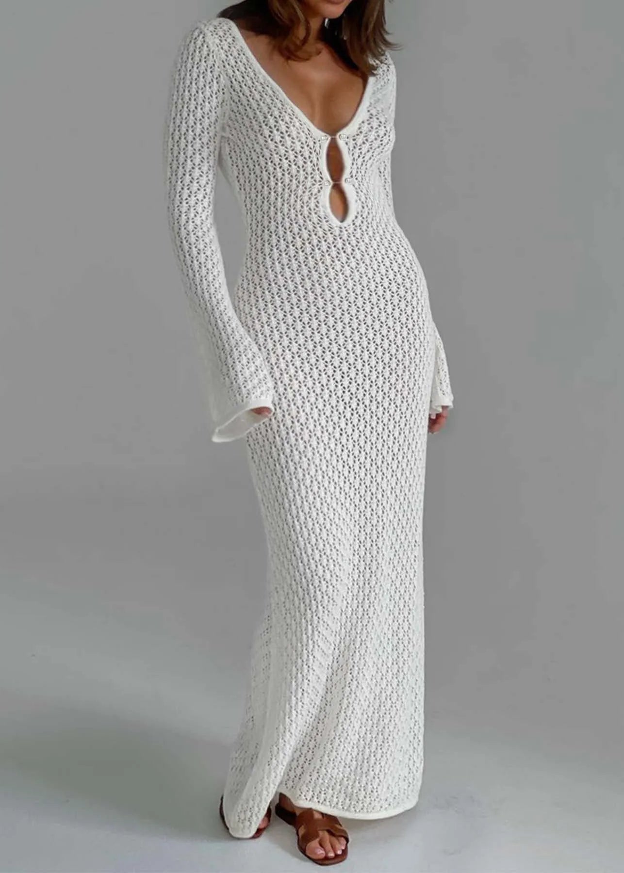 Villah – Sheer Elegance Maxi Dress