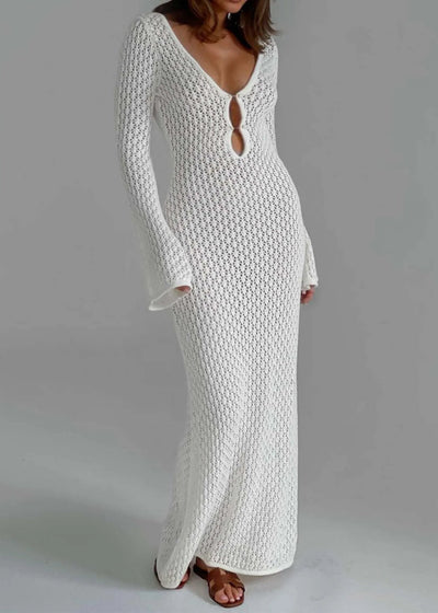 Villah – Sheer Elegance Maxi Dress