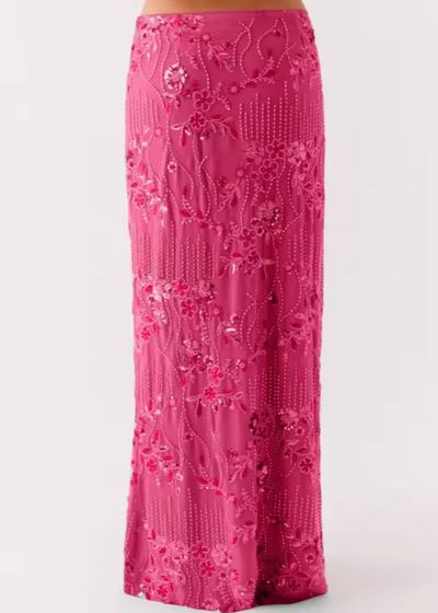 Sexy Floral Beach Maxi Skirt