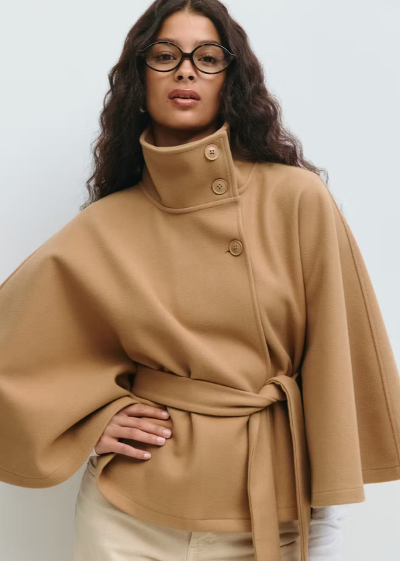 Elsie – Belt Cape Jacket