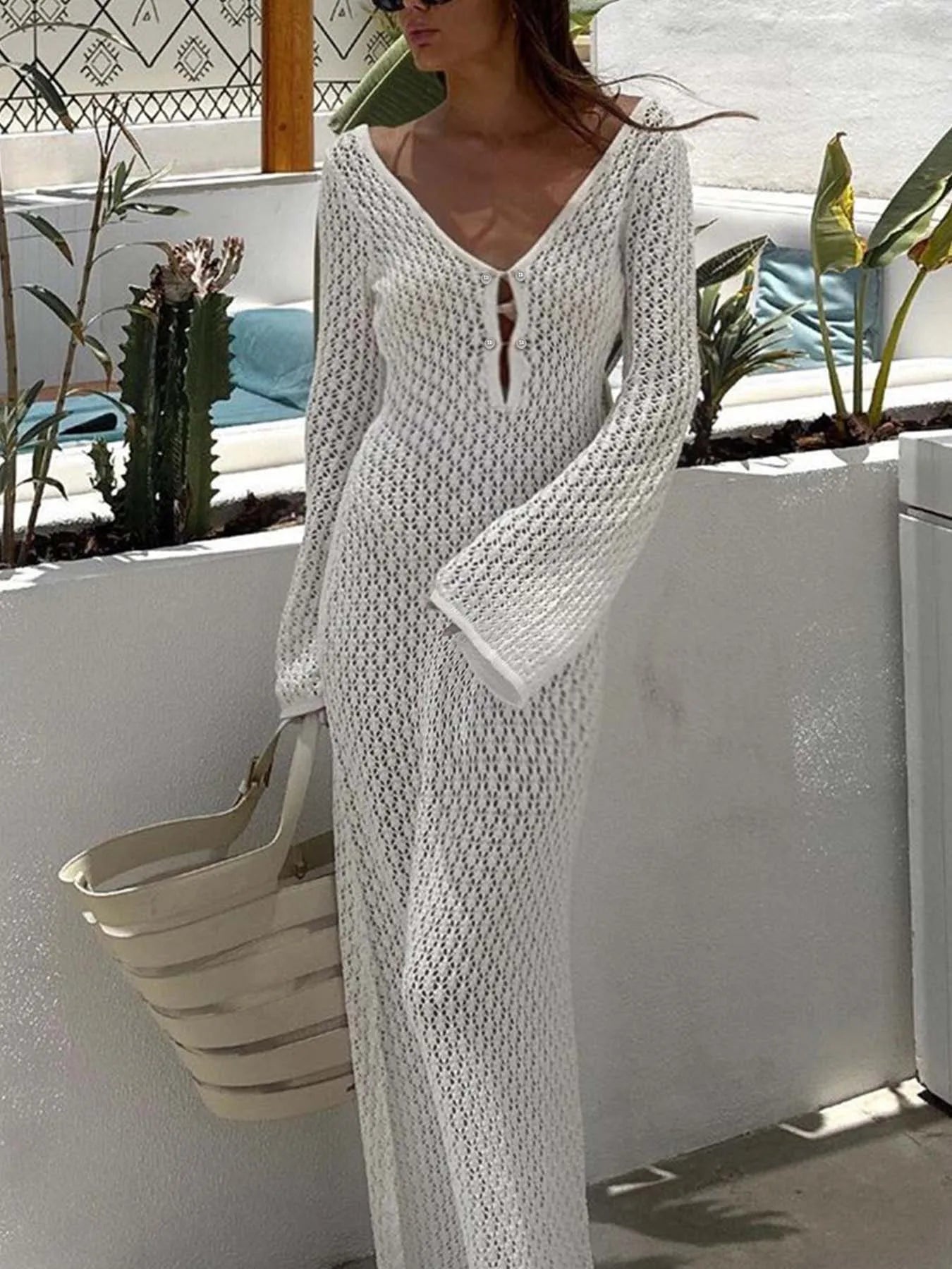 Villah – Sheer Elegance Maxi Dress