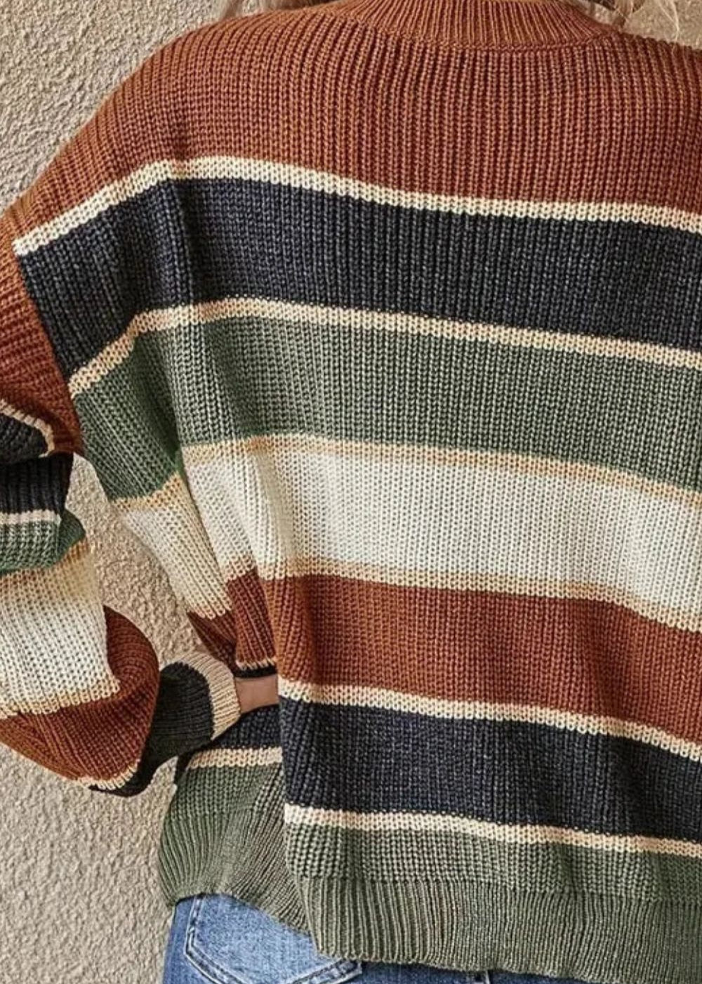 The Elara Striped Sweater