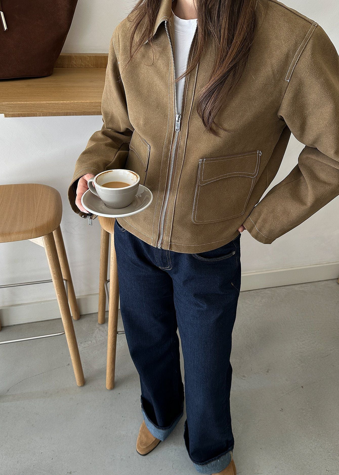 The Vellara Suede Jacket