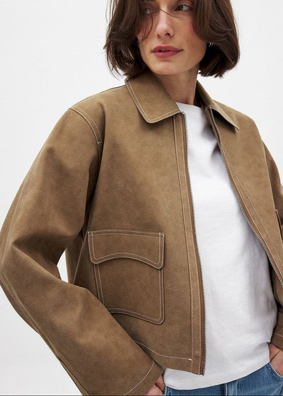 The Vellara Suede Jacket