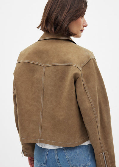 The Vellara Suede Jacket