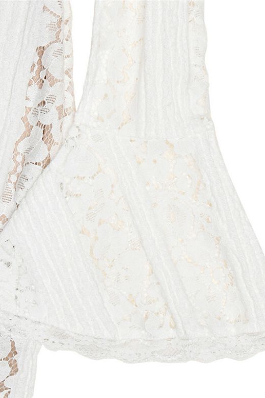 Rose Lace Maxi Dress – White Pearl