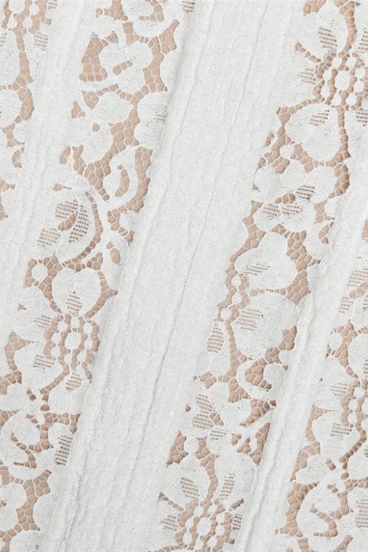 Rose Lace Maxi Dress – White Pearl